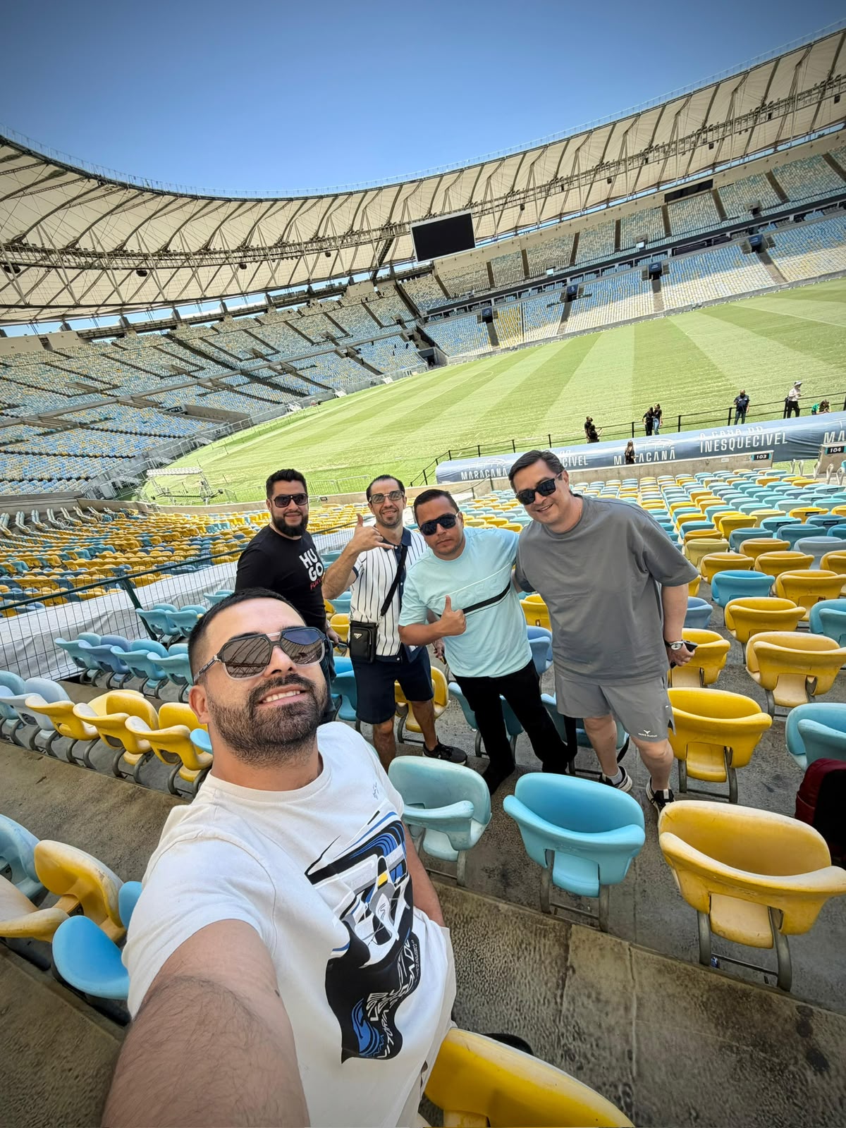Tour por las tribunas del estadio Maracaná en Río